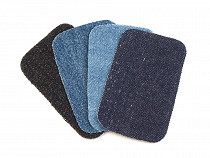 Écussons thermocollants en denim, 7,6x4,9 cm 