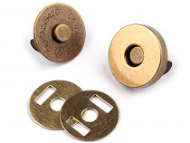 Magnetické zapínání Ø18 mm staromosaz