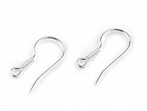 DIY French Hook Ear Wire with Spring Ag 925