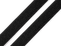 Bande Velcro à boucles en nylon, largeur 20 mm, noire 