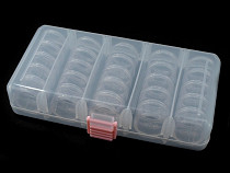 Boîte à perles en plastique, 9 x 19 x 3,5 cm