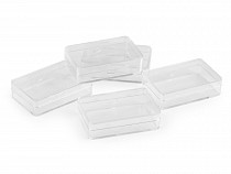 Boîtes en plastique, 3,8 x 5,8 x 1,6 cm