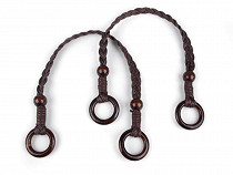 Taschen Henkel geflochten Länge 48-50 cm mit Ringen