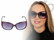Damskie okulary przeciwsłoneczne z kamyczkami 