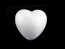 Inimă din polistiren, Ø10 cm