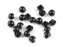 Black Dome Buttons Eyes 15