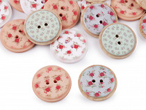 Button with Patchwork Pattern size 40