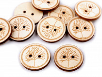 Decorative Wooden Button Tree