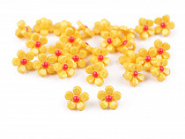 Plastikowe guziki / koraliki kwiaty Ø11 mm 