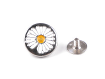Metal Screw Jeans Button, Daisy, size 26