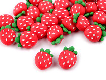 Knopf 3D-Erdbeere, Größe 34"