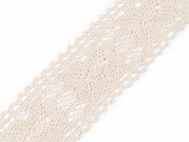 Encaje de bolillos de algodón, ancho 55 mm