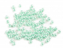 Plastové voskové koráliky / perly Glance Ø4 mm