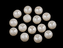 Skleněné voskové perly vroubkované Ø10 mm