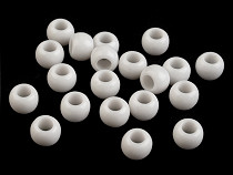 Perles fantaisie en plastique, 6 x 8 mm