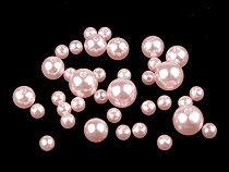Imitation de perle en plastique Glance, mélange de tailles