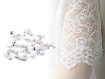 Perles à coudre pour robe de mariée, Ø 6 mm