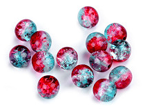 Perles craquelées, Ø 10 mm 