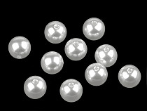 Cuentas de plástico imitación perlas brillantes Ø10 mm