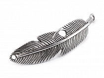 Metal Connector Feather 15x55 mm