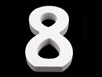 3D Decorative Numbers height 8 cm