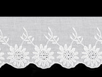 Broderie Anglaise Cotton Eyelet Lace Trim width 60 mm