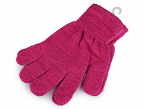 Women's / girls knitted gloves with lurex