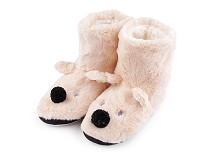Fuzzy Winter Warm Slippers Boots, Dog