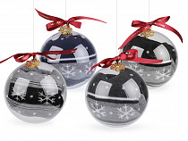 Damen/Mädchen Weihnachtssocken im Geschenkball mit Schneeflocke aus Metall