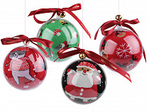  Mädchen/Damen Weihnachtssocken im Geschenkball mit Schneeflocke aus Metall