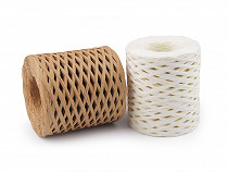 Raffia Yarn / Bast for Knitting Bags - Natural, width 5-8 mm
