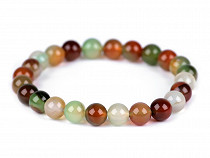 Bracelet agate multicolor, synthetic mineral