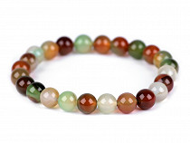 Pulsera de mineral sintético - Ágata multicolor