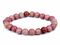 Mineral Beads Bracelet Rodonite