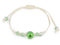 Shamballa Bracelet with Beads and Flower