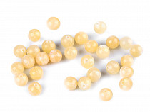 Ásványi gyöngyök sárga Jadeit Ø6 mm
