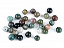 Perles minérales/Agate indienne, Ø 6 mm