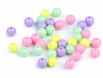 Plastic Beads Color Ø8 mm mix