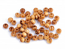 Perles en bois, Ø 6 mm