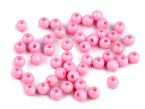 Perles en plastique de couleur, Ø 6 mm