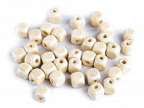 Perles cubiques en bois, 8 x 8 mm
