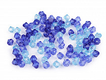 Perles en plastique à facettes, 6 x 6 mm, Soleil