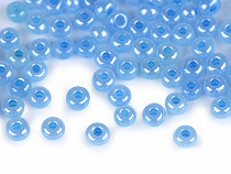 Rokail -  koraliki szklane 6/0 - 4 mm perłowe, nieprzezroczyste