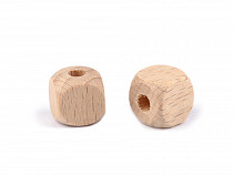 Mărgele cub din lemn 12x12 mm