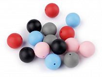Perline in silicone, dimensioni: Ø 15 mm