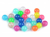 Plastic beads glowing in the dark Ø12 mm