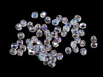 Perles en verre poli, 3 mm