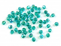 Fire polished glass beads 3 mm