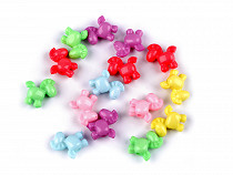 Plastic beads 40 g, pony