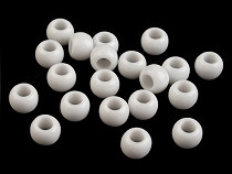 Perle in plastica con foro grande, per costume da bagno, dimensioni: 6 x 8 mm